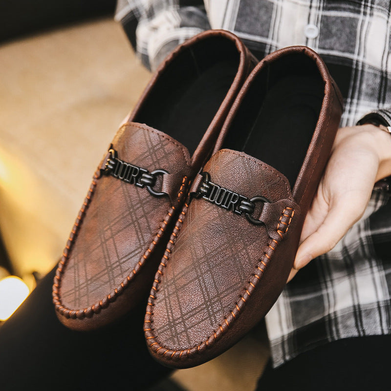 Men's Black Loafers, Style 7943