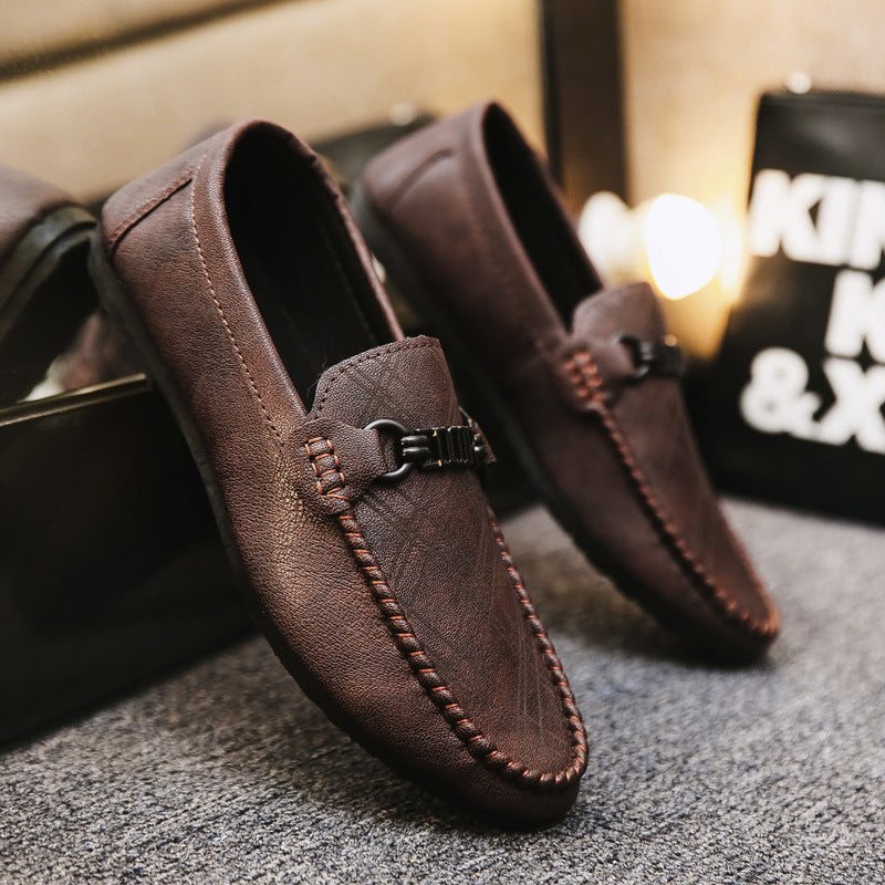 Summer men's black casual loafers - trendy student style, influencer-favorite, social media-approved 6