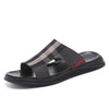 Men's Black Slippers, Platform