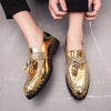 Men's Black Leather Formal Shoes, Pointed Toe, Business, Style 5463