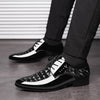 Spring new arrival: glossy leather dress shoes for men - business formal, plus sizes available