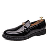 Men's Black Leather Formal Shoes, British Style, Height Increasing, Style 7255