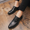 Men's Black Leather Formal Shoes, Business, British Style, Style 5927