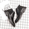 Men's Black Leather Chelsea Boots, Breathable