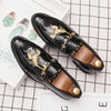 Men's Leather Formal Shoes, Embroidered, Style 8759
