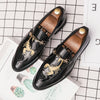 Men's Leather Formal Shoes, Embroidered, Style 1255
