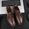 Spring new arrival: plus-size men's leather dress shoes - business formal, lace-up casual shoes
