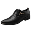 Spring new arrival: plus-size men's leather dress shoes - business formal, lace-up casual shoes