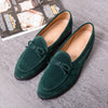 Men's Black Leather Formal Shoes, Pointed Toe, British Style, Style 5735