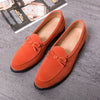 Men's Black Leather Formal Shoes, Pointed Toe, British Style, Style 9399