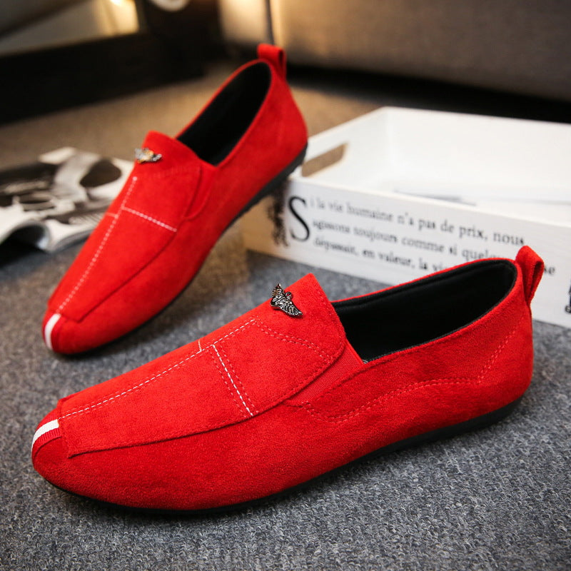 Men's Black Loafers, Breathable, Style 1335