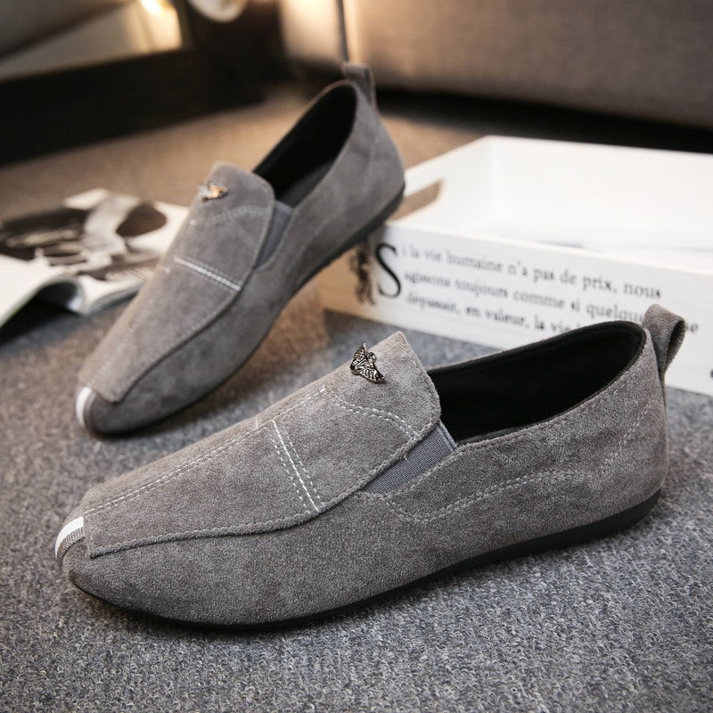 Men's Black Loafers, Breathable, Style 6951