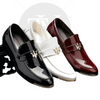 Men's Black Leather Formal Shoes, Pointed Toe, Business, Style 4151