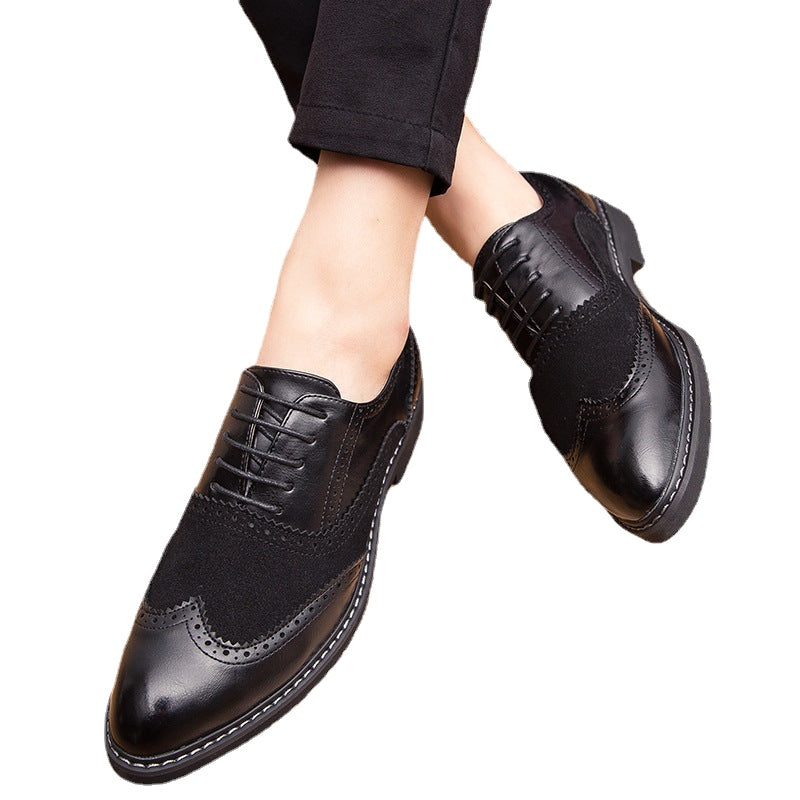 Men's Black Formal Shoes, Business, British Style, Style 3543