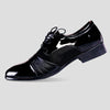 Men's Leather Formal Shoes, Pointed Toe, Lace-Up, Style 9383