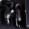 Men's Leather Formal Shoes, Pointed Toe, Lace-Up, Style 9383