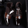 Men's Leather Formal Shoes, Pointed Toe, Lace-Up, Style 9383