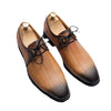 Men's Brown Leather Formal Shoes, Business, British Style, Style 6071
