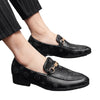 Men's Black Moccasin Loafers, Party