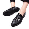 Men's Black Leather Formal Shoes, Pointed Toe, Business, Style 3495