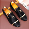Men's Black Leather Formal Shoes, Business, Breathable, Style 1591