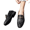 Men's Black Moccasin Loafers, Party