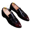 Men's Red Leather Loafers