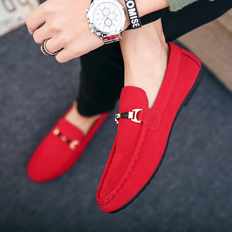 Men's Red Loafers, Style 0695