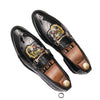 Men's Leather Formal Shoes, Embroidered, Style 8759