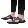 Men's Black Slippers, Platform