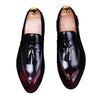Men's Red Leather Loafers