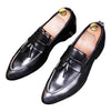 Men's Black Leather Loafers, Style 5207