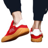 Men's Red Mesh Sneakers