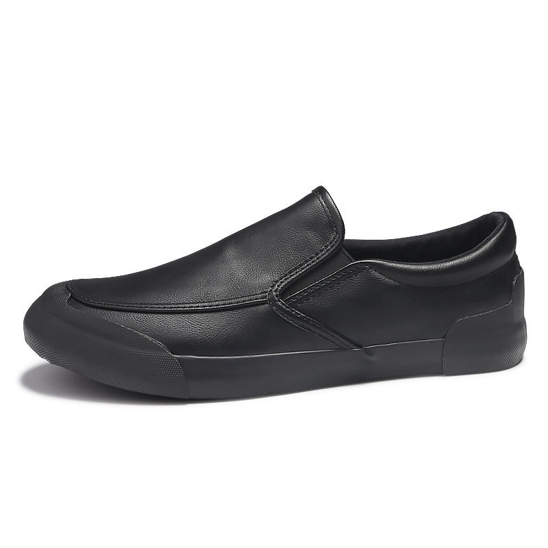 2026 spring men's slip-on loafers casual shoes british style business leather shoes versatile trendy 5