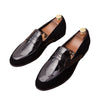 Men's Black Leather Formal Shoes, British Style, Style 6647