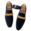 Men's Green Leather Formal Shoes, British Style