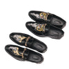 Men's Leather Formal Shoes, Embroidered, Style 8759