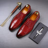 Men's Leather Formal Shoes, Pointed Toe, Lace-Up, Style 3207