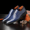 Men's Leather Formal Shoes, Pointed Toe, Lace-Up, Style 3207