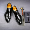 Men's Leather Formal Shoes, Pointed Toe, Lace-Up, Style 3207
