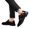 Men's Black Leather Formal Shoes, Business, Breathable, Style 4727