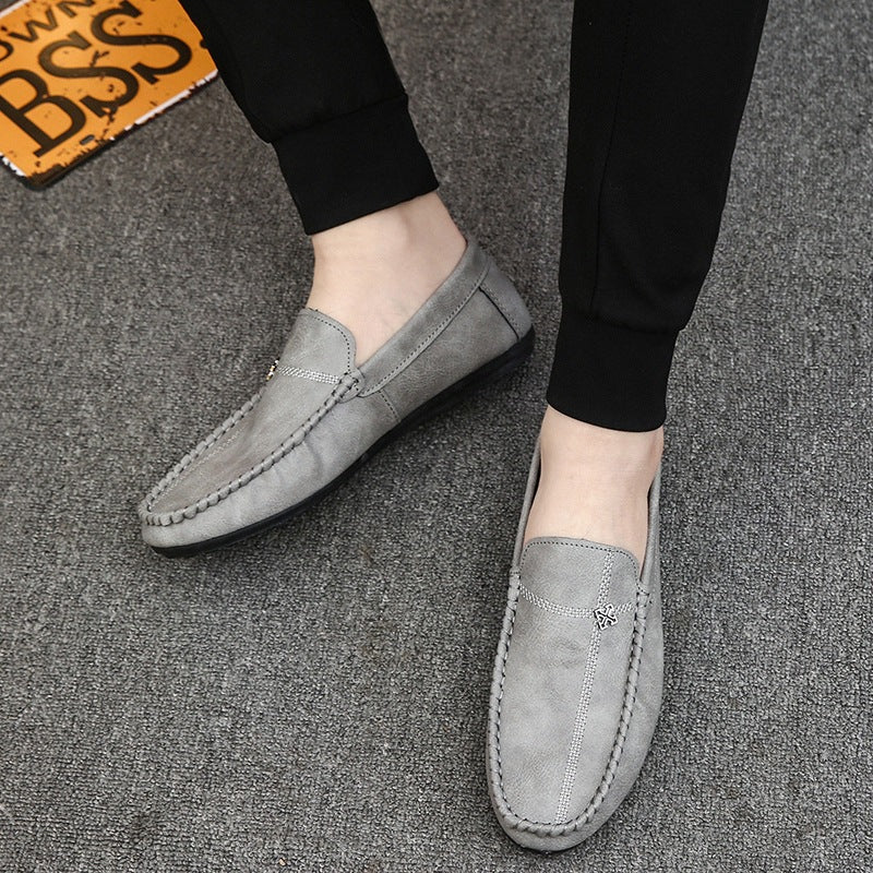 Spring men's bean shoes soft surface soft bottom youth easiest for match loafers korean style loafer 3