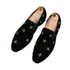Men's Leather Loafers, Pointed Toe, Embroidered