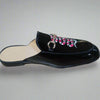 Men's Black Slippers, Style 0647