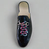 Men's Black Slippers, Style 0647
