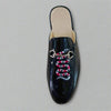 Men's Black Slippers, Style 0647