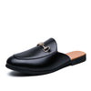 Men's Black Sandals, Pointed Toe