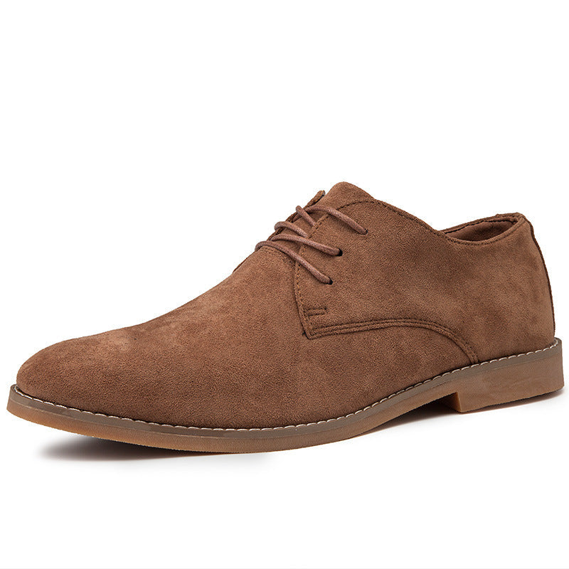 Men's Brown Formal Shoes, Pointed Toe, Lace-Up