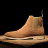 Men's Yellow Genuine Leather Chelsea Boots, British Style