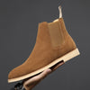 Men's Yellow Genuine Leather Chelsea Boots, British Style